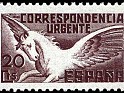 Spain 1938 Pegasus 20 CT Marron Edifil 861. España 861. Uploaded by susofe